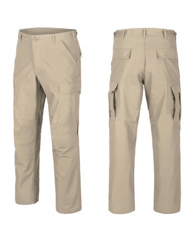 SPODNIE HELIKON BDU COTTON RIPSTOP BEŻOWE M/REGULAR SP-BUD-CR-13-B04