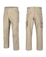 SPODNIE HELIKON BDU COTTON RIPSTOP BEŻOWE M/REGULAR SP-BUD-CR-13-B04