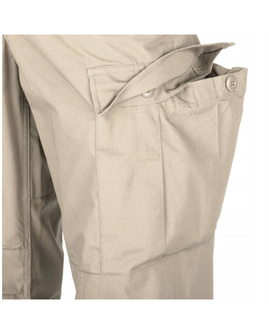 SPODNIE HELIKON BDU COTTON RIPSTOP BEŻOWE M/REGULAR SP-BUD-CR-13-B04