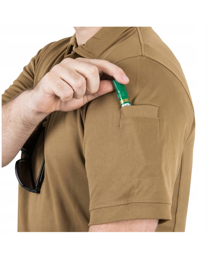 KOSZULKA  HELIKON UTL POLO SHIRT TOP COOL LITE - COYOTE L/REGULAR 
