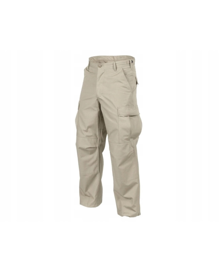 SPODNIE HELIKON BDU COTTON RIPSTOP BEŻOWE L/REGULAR SP-BUD-CR-13-B05
