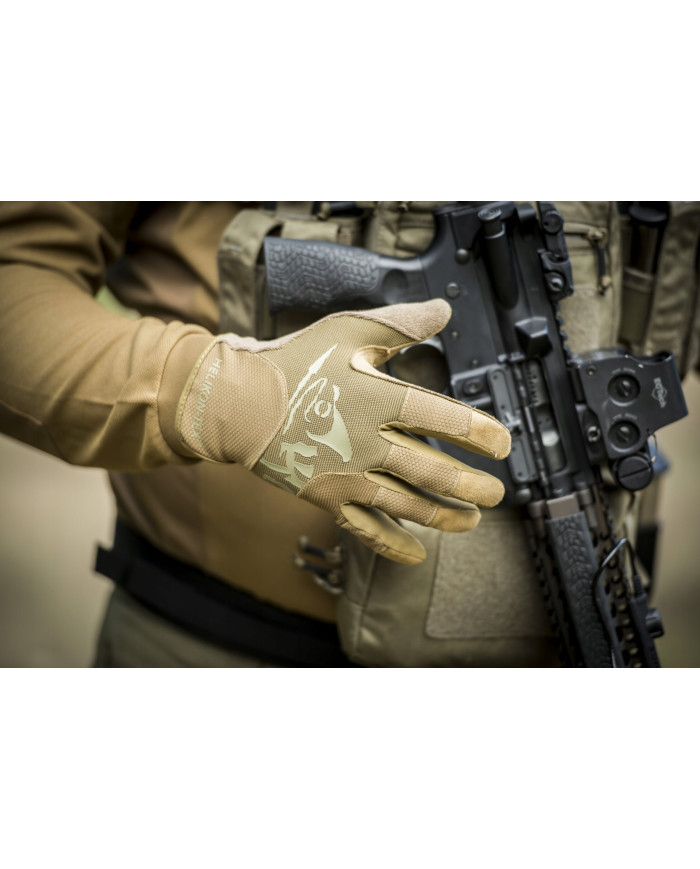 RĘKAWICZKI HELIKON ALL ROUND FIT TACTICAL GLOVES POLYESTER M/REGULAR COYOTE/ADAPTIVE GREEN A RK-AFL-PO-1112A-B04
