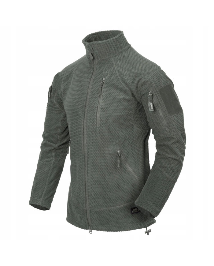 BLUZA HELIKON ALPHA TACTICAL GRID FLEECE FOLIAGE GREEN M/REGULAR BL-ALT-FG-21-B04
