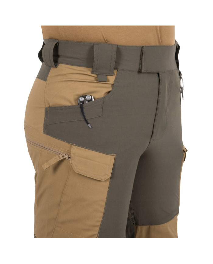 SPODNIE HELIKON HYBRID OUTBACK PANTS DURA CANVAS CLOUD GREY/CZARNE A M/REGULAR SP-HOP-DC-8401A-B04