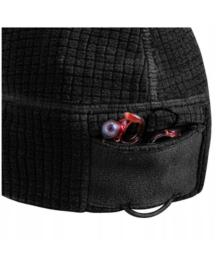 CZAPKA HELIKON RANGE BEANIE CAP GRID FLEECE CZARNY L/XL CZ-RBN-FG-01-B05