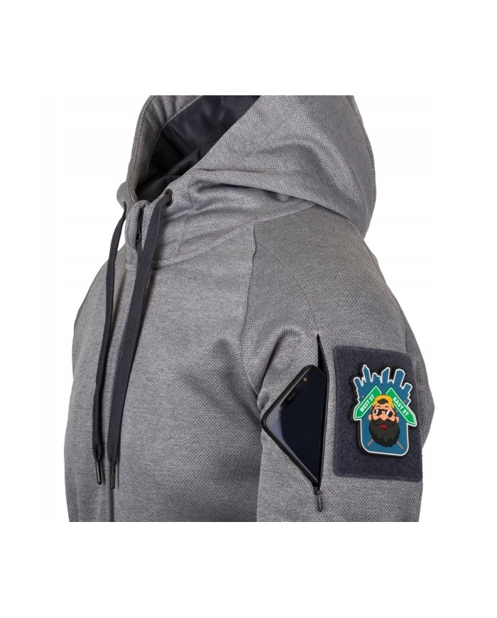 BLUZA HELIKON URBAN TACTICAL HOODIE (FULL ZIP) MELANGE GREY XL/REGULAR BL-UHF-PO-M3-B06