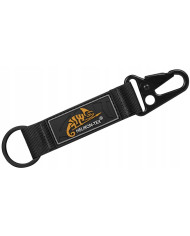 BRELOK DO KLUCZY HELIKON SNAP HOOK KEYCHAIN WITH LOGO NYLON CZARNY AD-KSH-NL-01