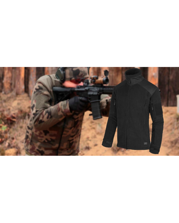 BLUZA HELIKON LIBERTY DOUBLE FLEECE CZARNA M/REGULAR BL-LIB-HF-01-B04