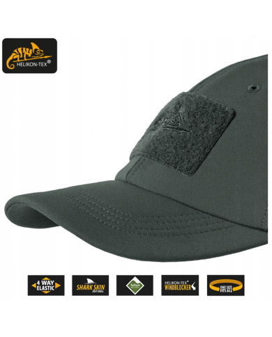 CZAPKA HELIKON BASEBALL WINTER - SHARK SKIN- JUNGLE GREEN ONE SIZE CZ-BBW-FS-27