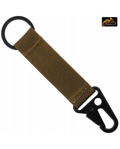 BRELOK DO KLUCZY HELIKON SNAP HOOK KEYCHAIN WITH LOGO NYLON COYOTE AD-KSH-NL-11