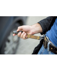 BRELOK DO KLUCZY HELIKON SNAP HOOK KEYCHAIN WITH LOGO NYLON COYOTE AD-KSH-NL-11