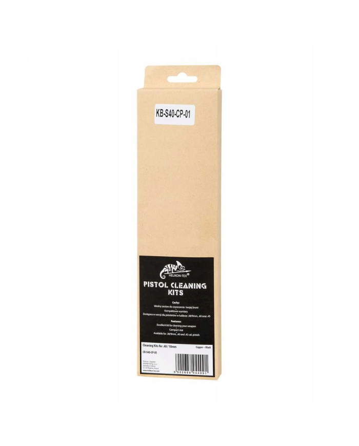 HELIKON ZESTAW DO CZYSZCZENIA PISTOLETU 40/10MM COOPER - BLACK 
