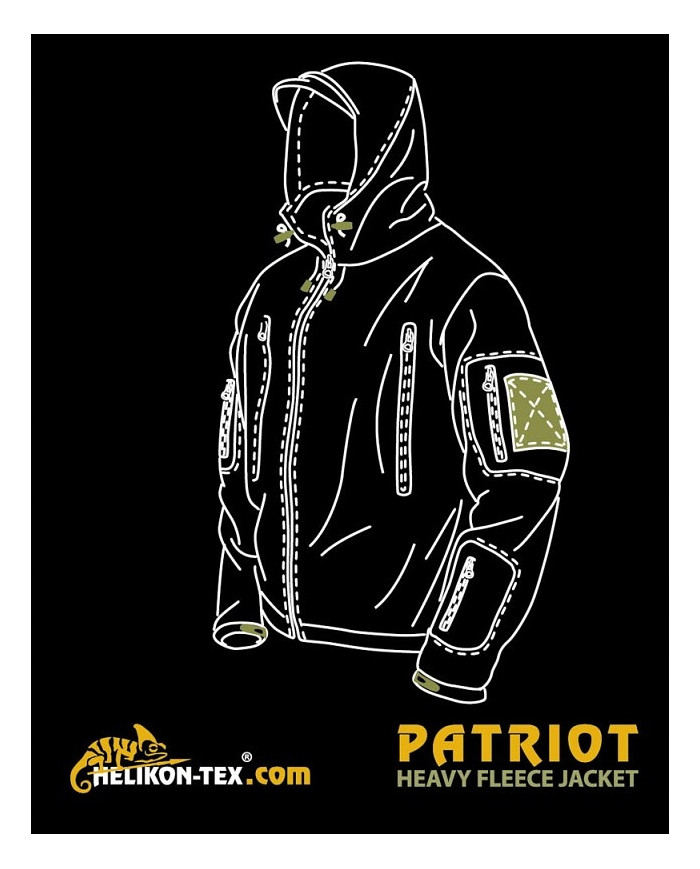BLUZA HELIKON PATRIOT DOUBLE FLEECE COYOTE L/REGULAR BL-PAT-HF-11-B05
