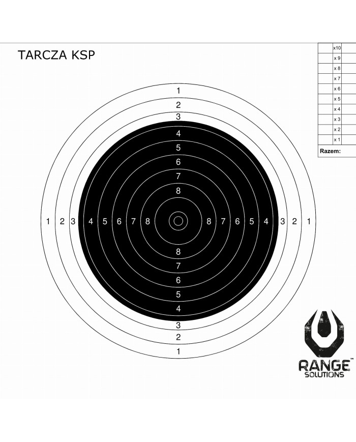 Tarcze strzeleckie KSP Karabin Sportowy 100szt
