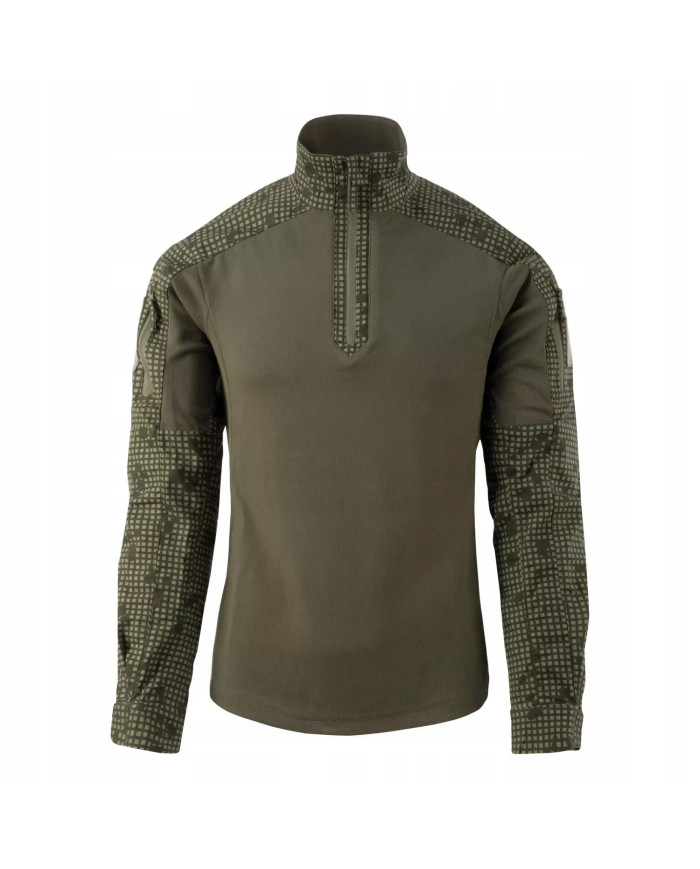 BLUZA HELIKON MCDU COMBAT SHIRT POLYCOTTON STRECH RIPSTOP TIGER STRIPE/OLIVE GREEN XL/REGULAR