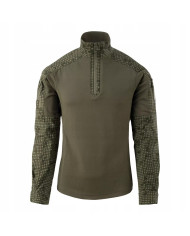 BLUZA HELIKON MCDU COMBAT SHIRT POLYCOTTON STRECH RIPSTOP TIGER STRIPE/OLIVE GREEN M/REGULAR 