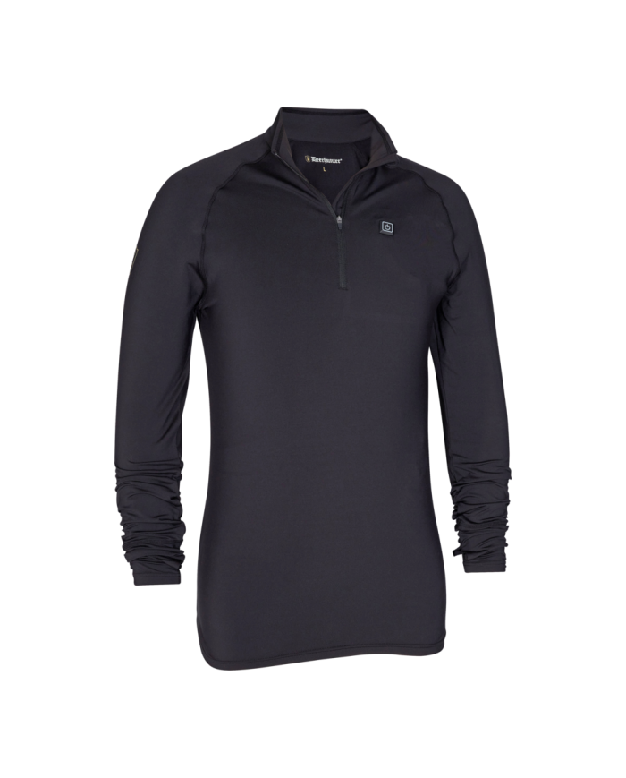 BIELIZNA DEERHUNTER HEAT INDERSHIRT WITH ZIP-NECK BLACK - S