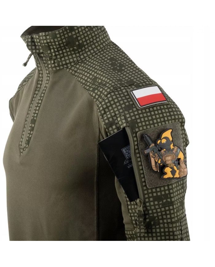 BLUZA HELIKON MCDU COMBAT SHIRT POLYCOTTON STRECH RIPSTOP TIGER STRIPE/OLIVE GREEN M/REGULAR 