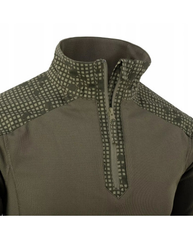 BLUZA HELIKON MCDU COMBAT SHIRT POLYCOTTON STRECH RIPSTOP TIGER STRIPE/OLIVE GREEN M/REGULAR 