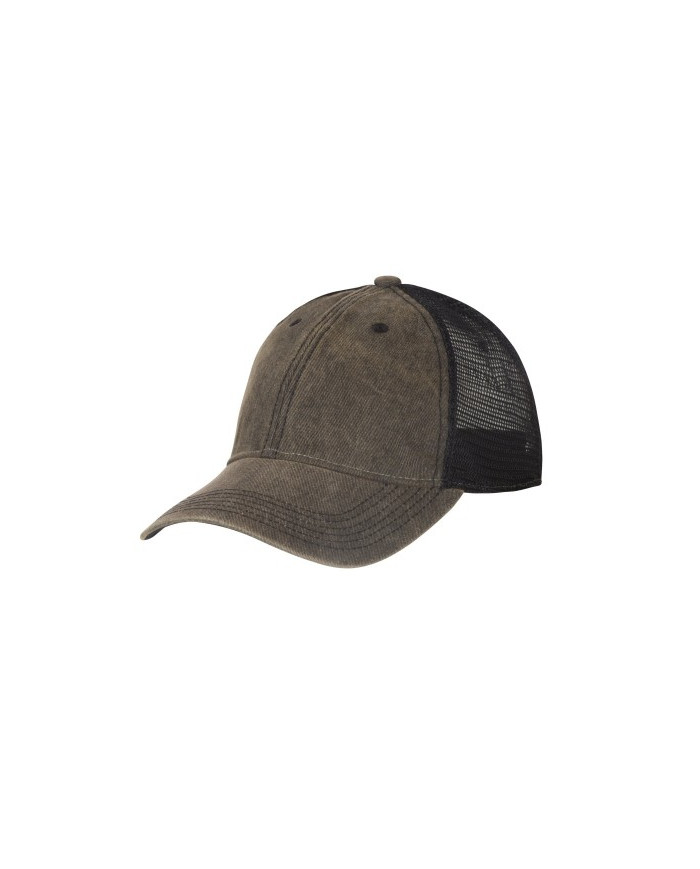CZAPKA HELIKON TRUCKER PLAIN - DIRTY WASHED COTTON - DIRTY WASHED BLACK/ CZARNY A ONE SIZE CZ-PTC-DW-0T01A