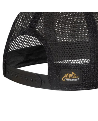 CZAPKA HELIKON TRUCKER PLAIN - DIRTY WASHED COTTON - DIRTY WASHED BLACK/ CZARNY A ONE SIZE CZ-PTC-DW-0T01A