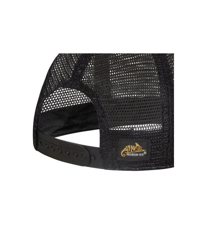 CZAPKA HELIKON TRUCKER PLAIN - DIRTY WASHED COTTON - DIRTY WASHED BLACK/ CZARNY A ONE SIZE CZ-PTC-DW-0T01A