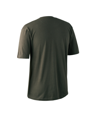 KOSZULKA DEERHUNTER LOGO T-SHIRT S/S BARK GREEN - L