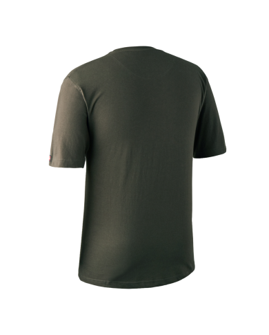 KOSZULKA DEERHUNTER LOGO T-SHIRT S/S BARK GREEN- 4XL
