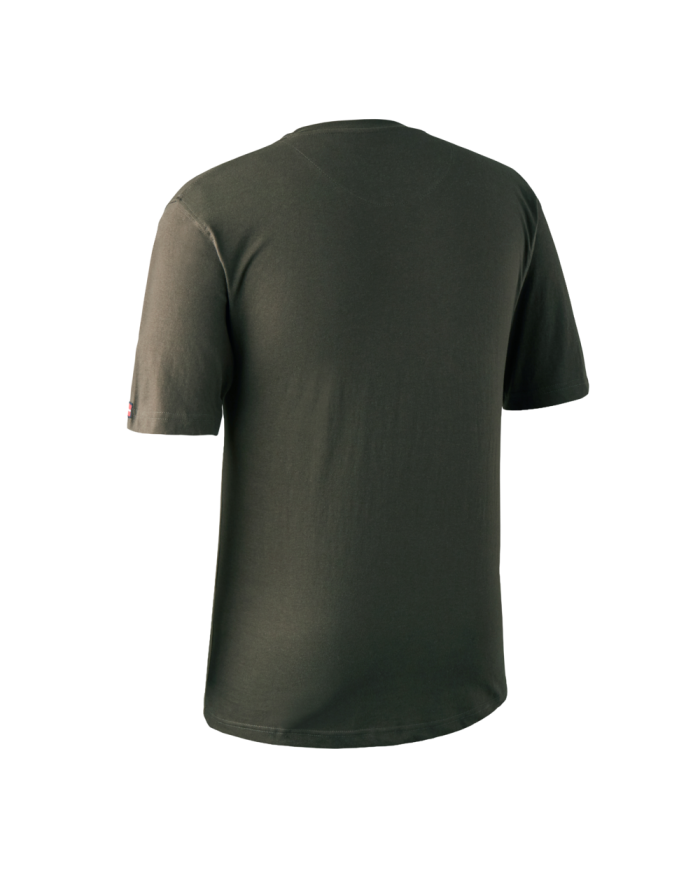 KOSZULKA DEERHUNTER LOGO T-SHIRT S/S BARK GREEN- 4XL
