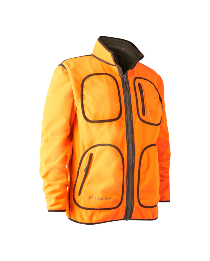 BLUZA DEERHUNTER 5526 Gamekeeper Reversible Fleece Jacket 669 Orange - 4XL
