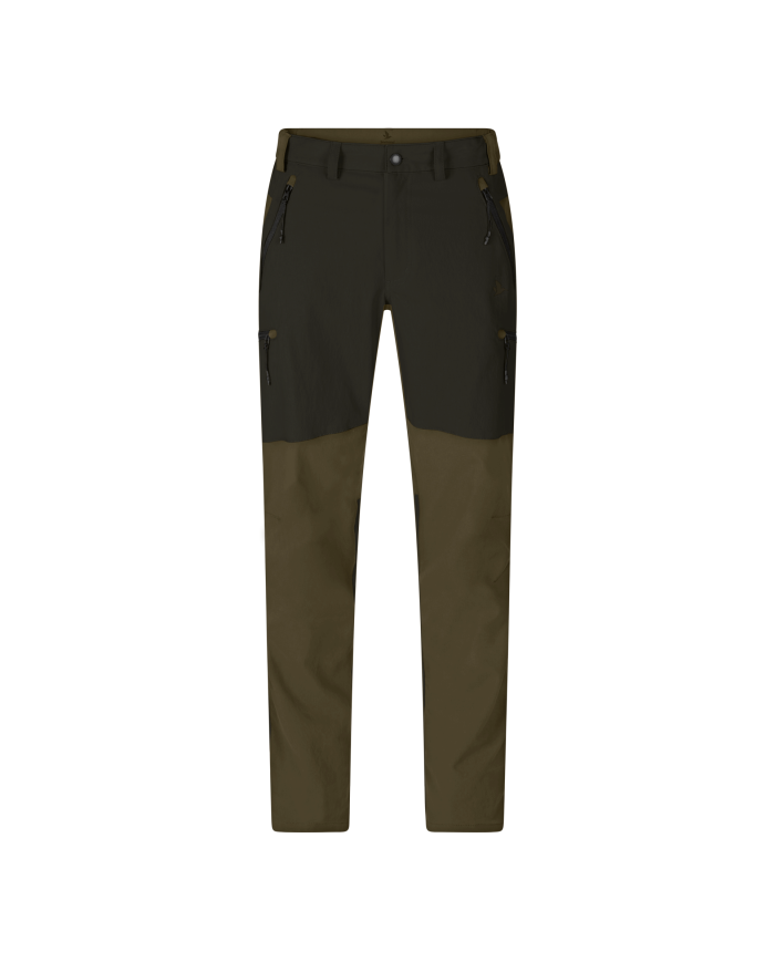 Elastyczne spodnie outdoorowe Seeland Grizzly brown / Duffel green (odcienie brązu i zielonego), r. 48
