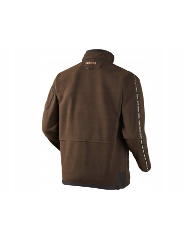 BLUZA POLAROWA HARKILA KAMKO FLEECE BROWN/RED L