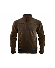 BLUZA POLAROWA HARKILA KAMKO FLEECE BROWN/RED L