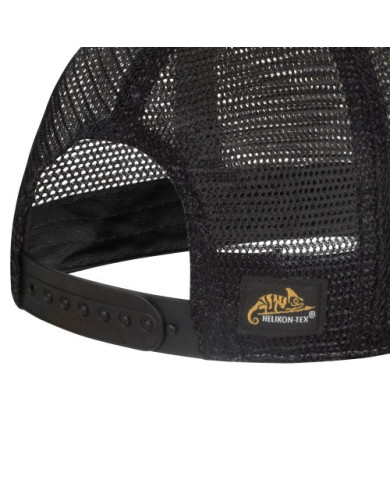 CZAPKA HELIKON TRUCKER PLAIN - DIRTY WASHED COTTON - DIRTY WASHED BLACK/ CZARNY A ONE SIZE CZ-PTC-DW-0T01A