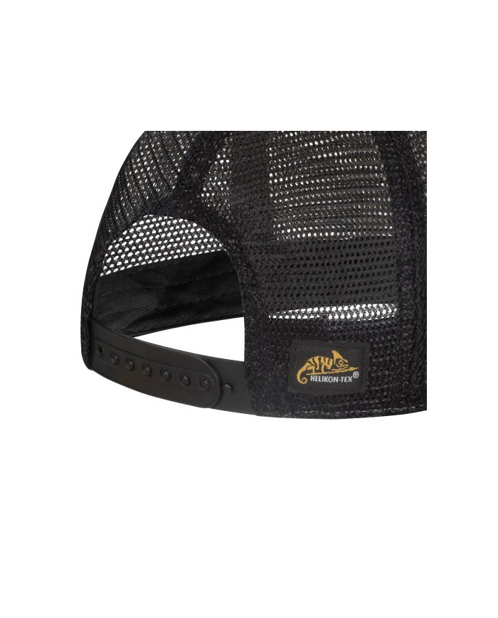 CZAPKA HELIKON TRUCKER PLAIN - DIRTY WASHED COTTON - DIRTY WASHED BLACK/ CZARNY A ONE SIZE CZ-PTC-DW-0T01A