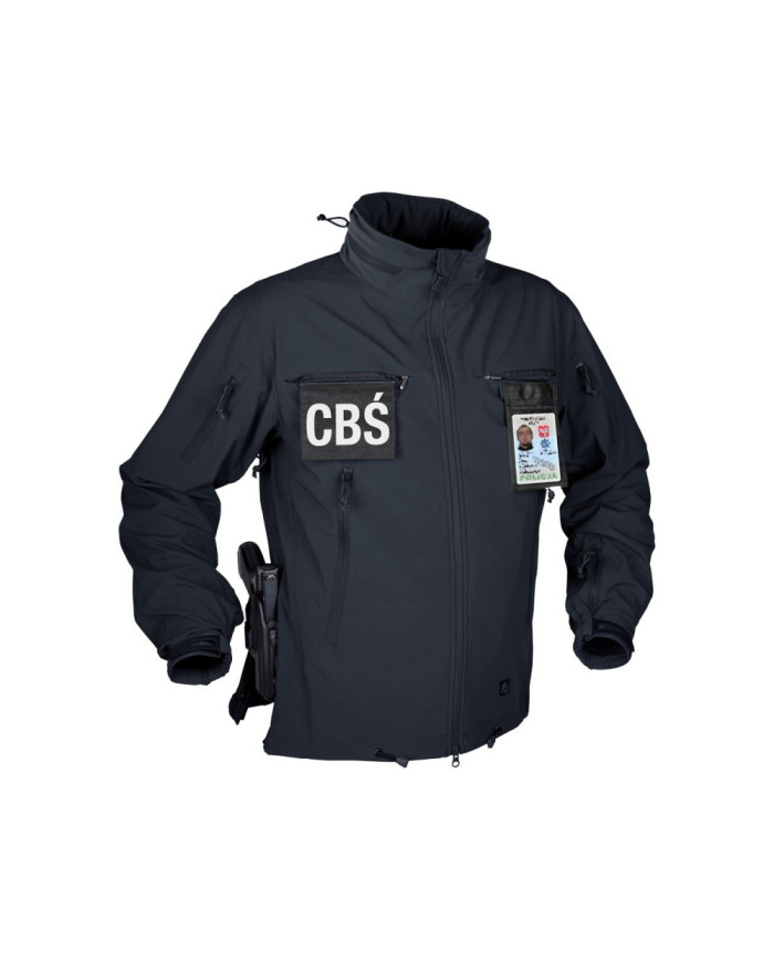 KURTKA HELIKON COUGAR QSA TM + HID TM - SOFT SHELL WINDBLOCKER NAVY BLUE XL/REGULAR KU-CGR-SM-37-B06