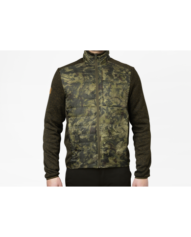 Bluza Seeland Theo Hybrid Jacket Camo Pine Green/InVis green,XL