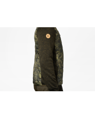 Bluza Seeland Theo Hybrid Jacket Camo Pine Green/InVis green,XL