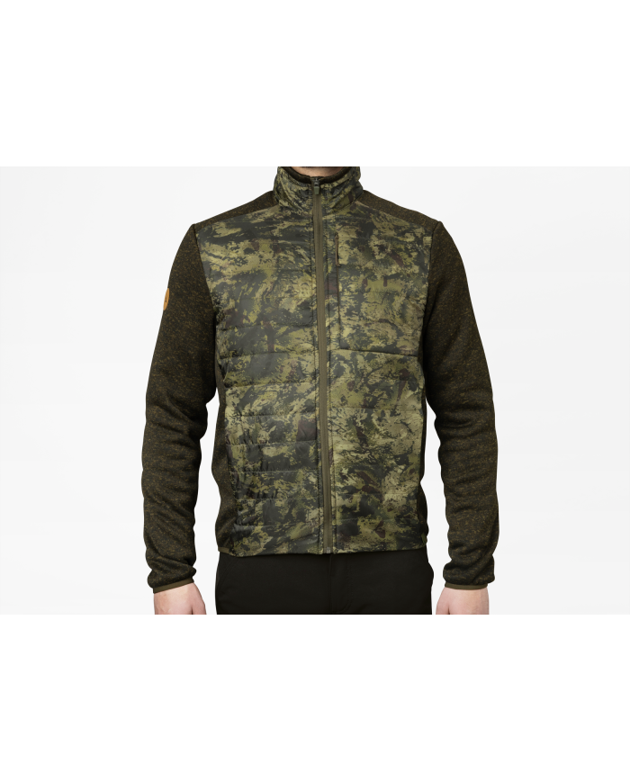 Bluza Seeland Theo Hybrid Jacket Camo Pine Green/InVis green,XL