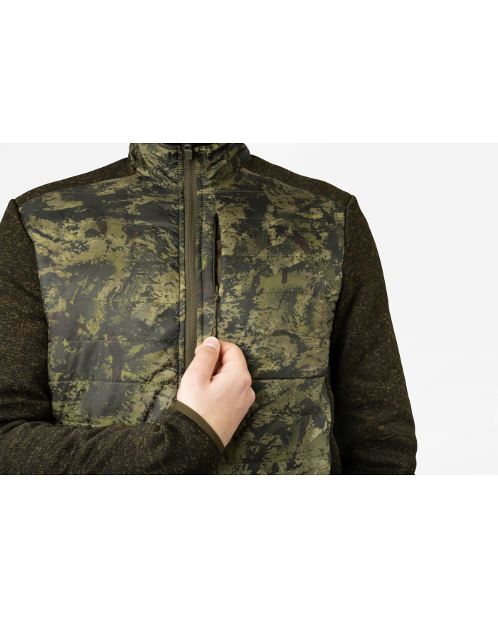 Bluza Seeland Theo Hybrid Jacket Camo Pine Green/InVis green,XL