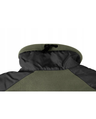 BLUZA HELIKON LIBERTY DOUBLE FLEECE OLIVE GREEN/CZARNA M/REGULAR BL-LIB-HF-16-B04