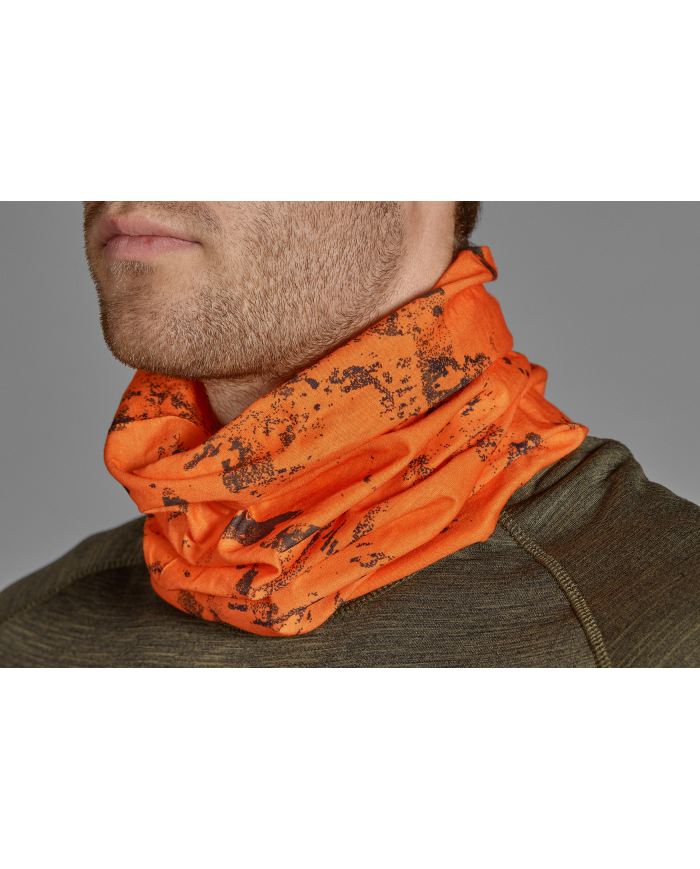 KOMIN SEELAND Neck gaiter 2-pack Pine green/InVis orange blaze, One size