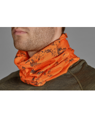 KOMIN SEELAND Neck gaiter 2-pack Pine green/InVis orange blaze, One size