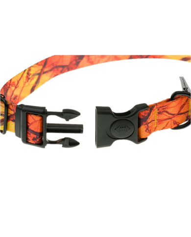 OBROŻA 4WILD Z TAŚMY 20MM POMARAŃCZOWY KAMUFLAŻ 25-35CM
