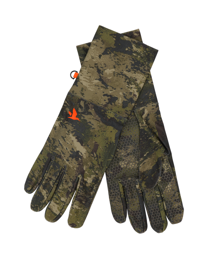 RĘKAWICZKI SEELAND Scent control Camo gloves InVis green, XL