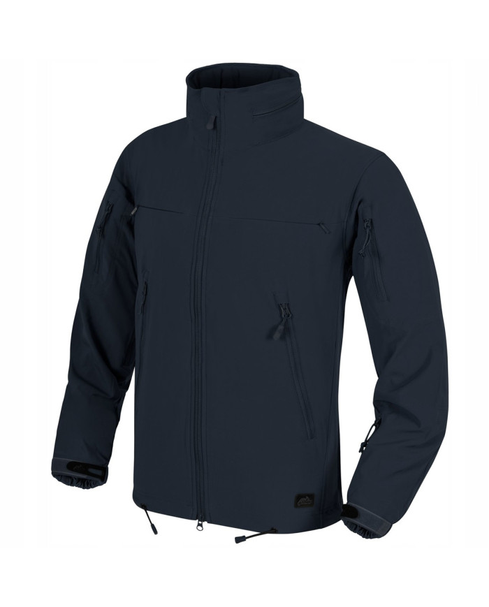 KURTKA HELIKON COUGAR QSA TM + HID TM - SOFT SHELL WINDBLOCKER NAVY BLUE M/REGULAR KU-CGR-SM-37-B04