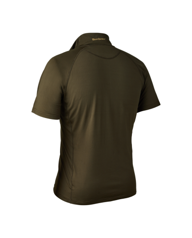 BLUZA DEERHUNTER EXCAPE INSULATED T-SHIRT WITH ZIP-NECK ART GREEN - 3XL