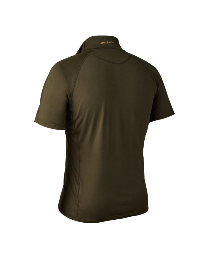 BLUZA DEERHUNTER EXCAPE INSULATED T-SHIRT WITH ZIP-NECK ART GREEN - 3XL