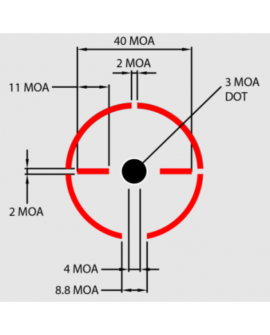 Kolimator BURRIS FASTFIRE IV (300259) MULTI-RETICLE + MONT PICATINNY 3/11 MOA