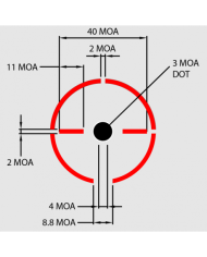 Kolimator BURRIS FASTFIRE IV (300259) MULTI-RETICLE + MONT PICATINNY 3/11 MOA
